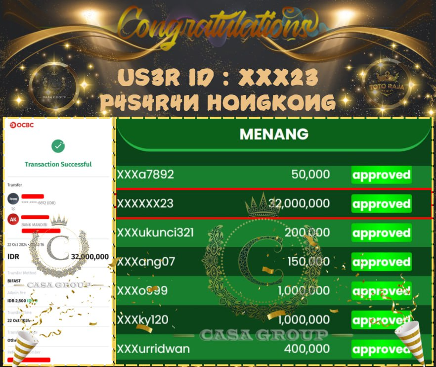 MENANG HONGKONG 30 JUTA LUNAS DI TOTORAJA