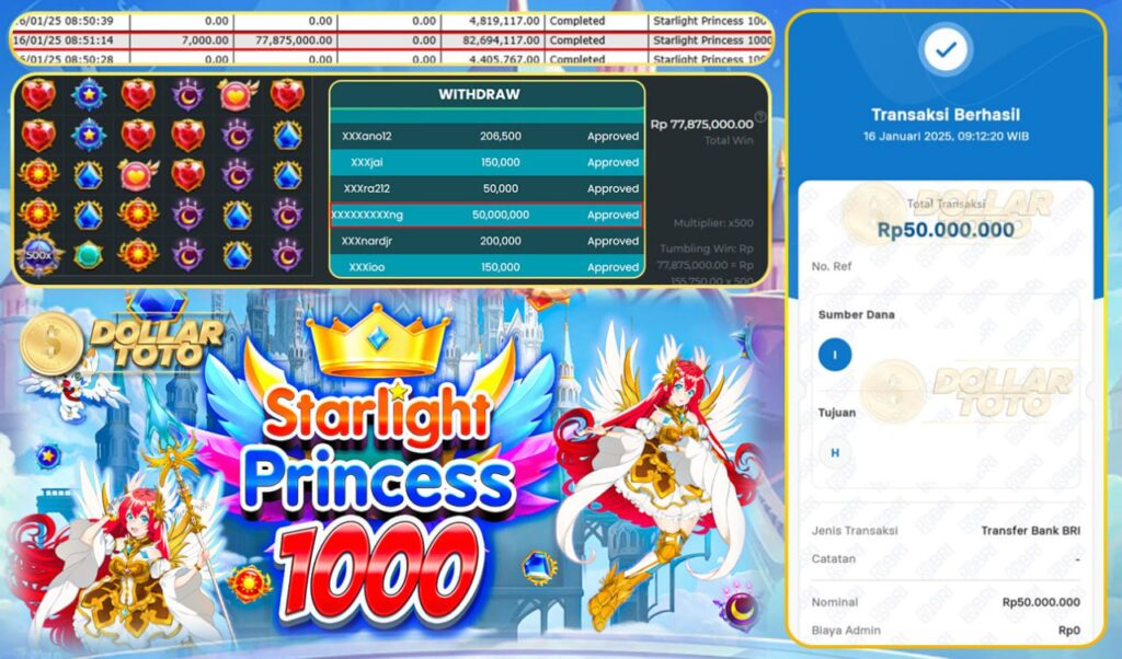 INCESS LAGI GACOR BOSKU!! WIN SEBESAR 77 JT DI DOLLARTOTO LANGSUNG DIBAYAR TUNTAS BOSKU!!