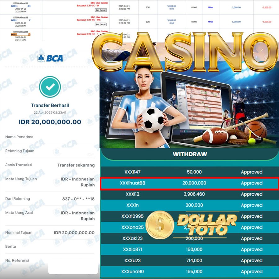 JOSS LAGI DI DOLLARTOTO SEBESAR 20 JT DI SBO CASINO!!