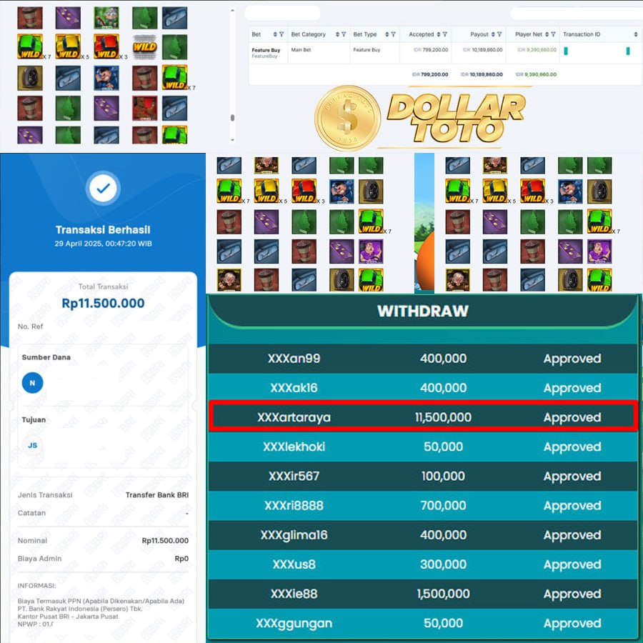 DOLLARTOTO BAWA HOKI MENANG LAGI SEBESAR 11 JT BOSKU !!