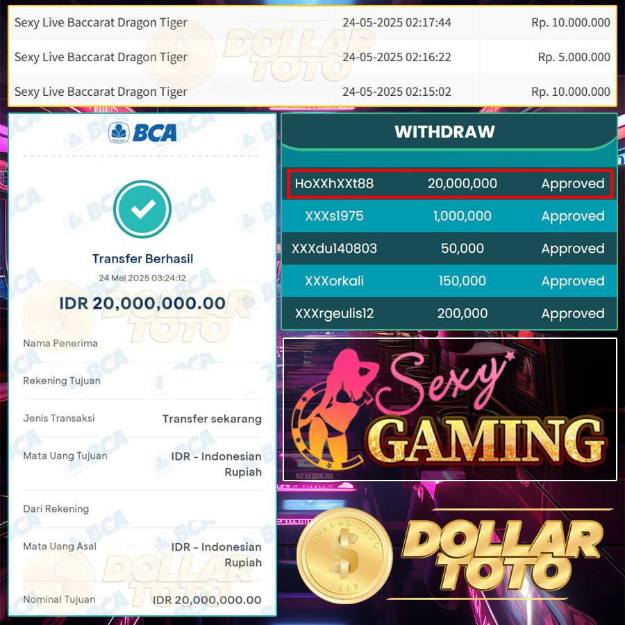 JACKPOT TERUSSS!! MAIN DI DOLLARTOTO LANGSUNG CUAN 20JT!!