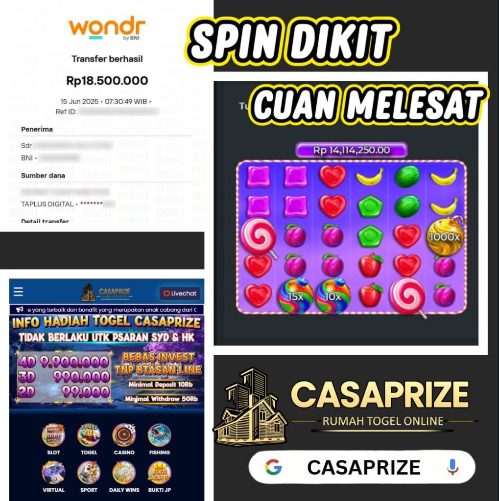 JP 25 JUTA DARI SWEET BONANZA 1000 AUTO CUAN DI DOLLARTOTO BOSKU